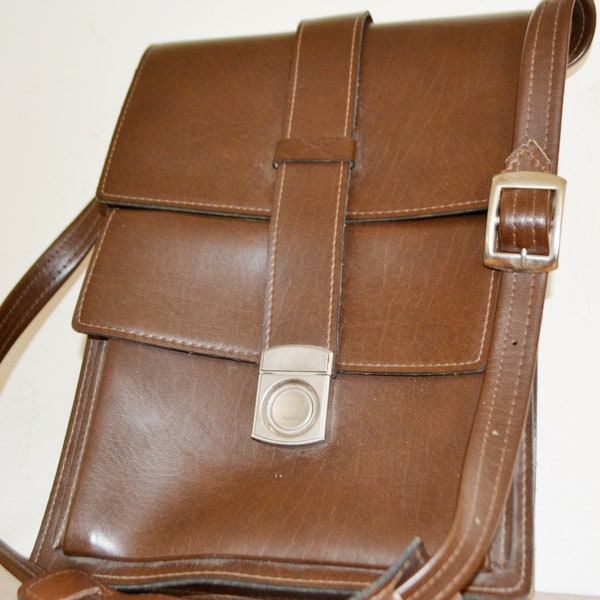 True Vintage 70s Handbag Brown Unisex Men's Bag