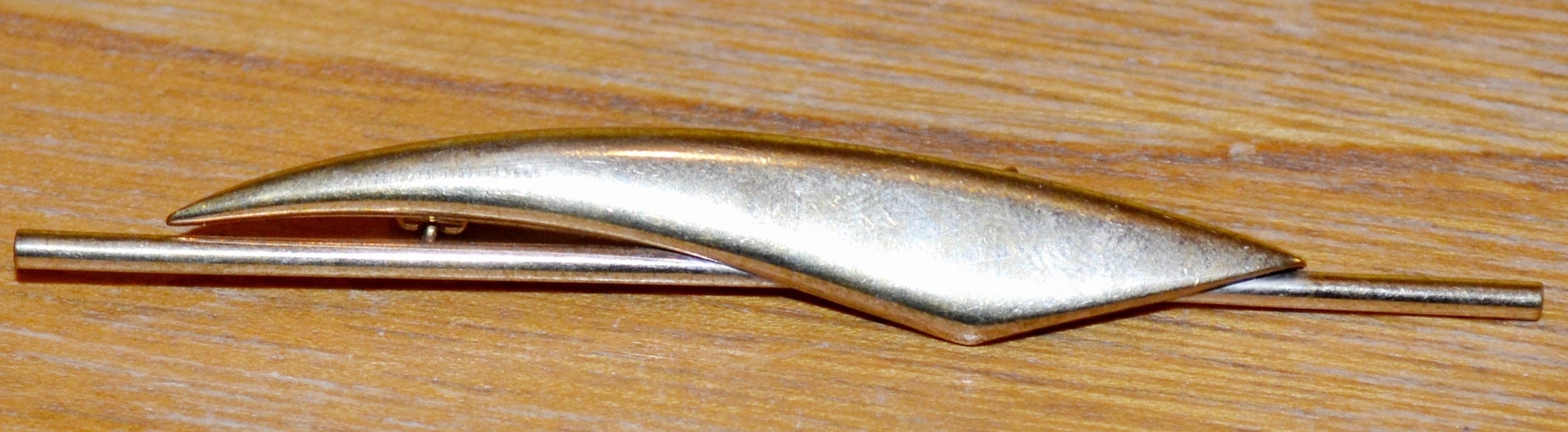 Broche Double Attache Vintage Années 60 - Métal - Neuf Jamais Porté