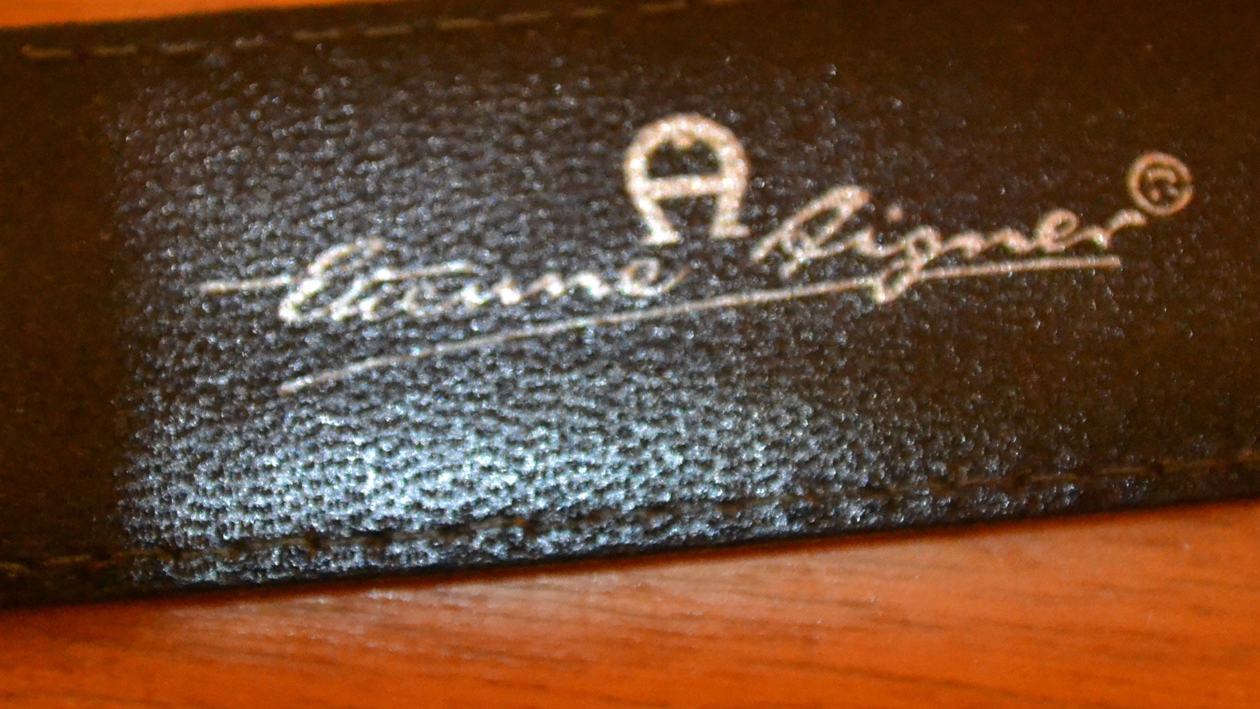 Vintage Etienne Aigner White/Silver Belt Size Small Vintage Etienne Aigner Belt Brown Leather and Cloth with 3  main image 4