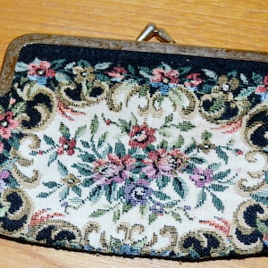 Vintage Change Wallet Goblin Black / Colorful 50s Vintage Clothing Retro Mid Century