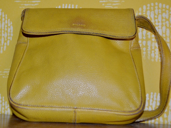 True Vintage Handbag Yellow by Picard 70s Vintage… - image 6