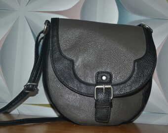 True Vintage handbag grey/black 70s