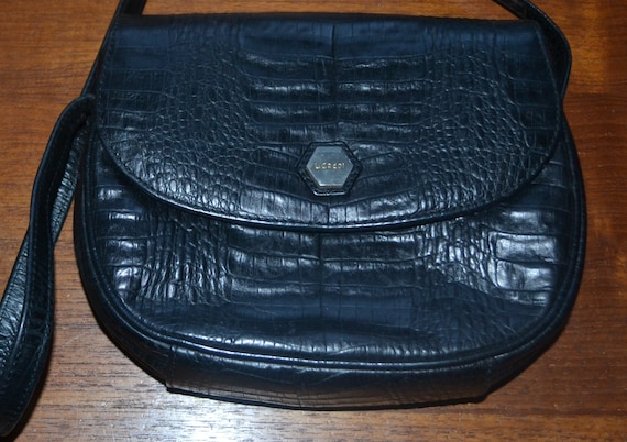 True Vintage L.CREDI Handbag Black 80s - Etsy display picture 3
