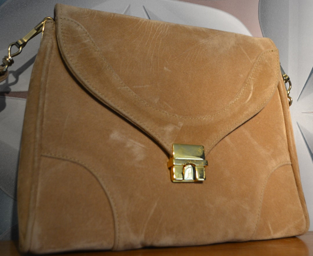 Sac à Main Vintage En Cuir Des Années 60/70 - Authentique, Très Bon état, Style Soirée