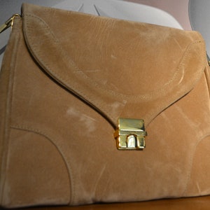 True Vintage Leder Handtasche 70er Jahre bag retro seventies sixties