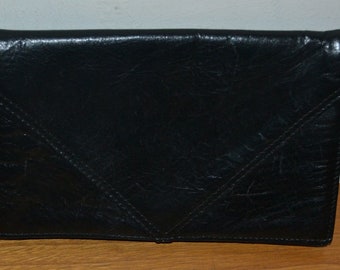 True Vintage  Clutch Tasche Schwarz 80er Jahre