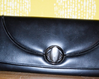 True Vintage Handbag Black 70s Retro Mid Century Clothing Second