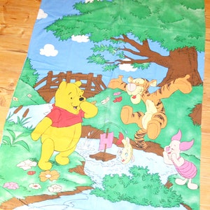 Winnie the Pooh Vintage Bedding CHILDREN Duvet Cover Cotton 80s Retro Shabby Chic Country Style Vintage Clothing without Pillow