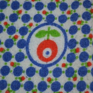 Beautiful fluffy beaver vintage fabric in bright colors Mid Century Retro bedding Vintage fabric Shabby Chic