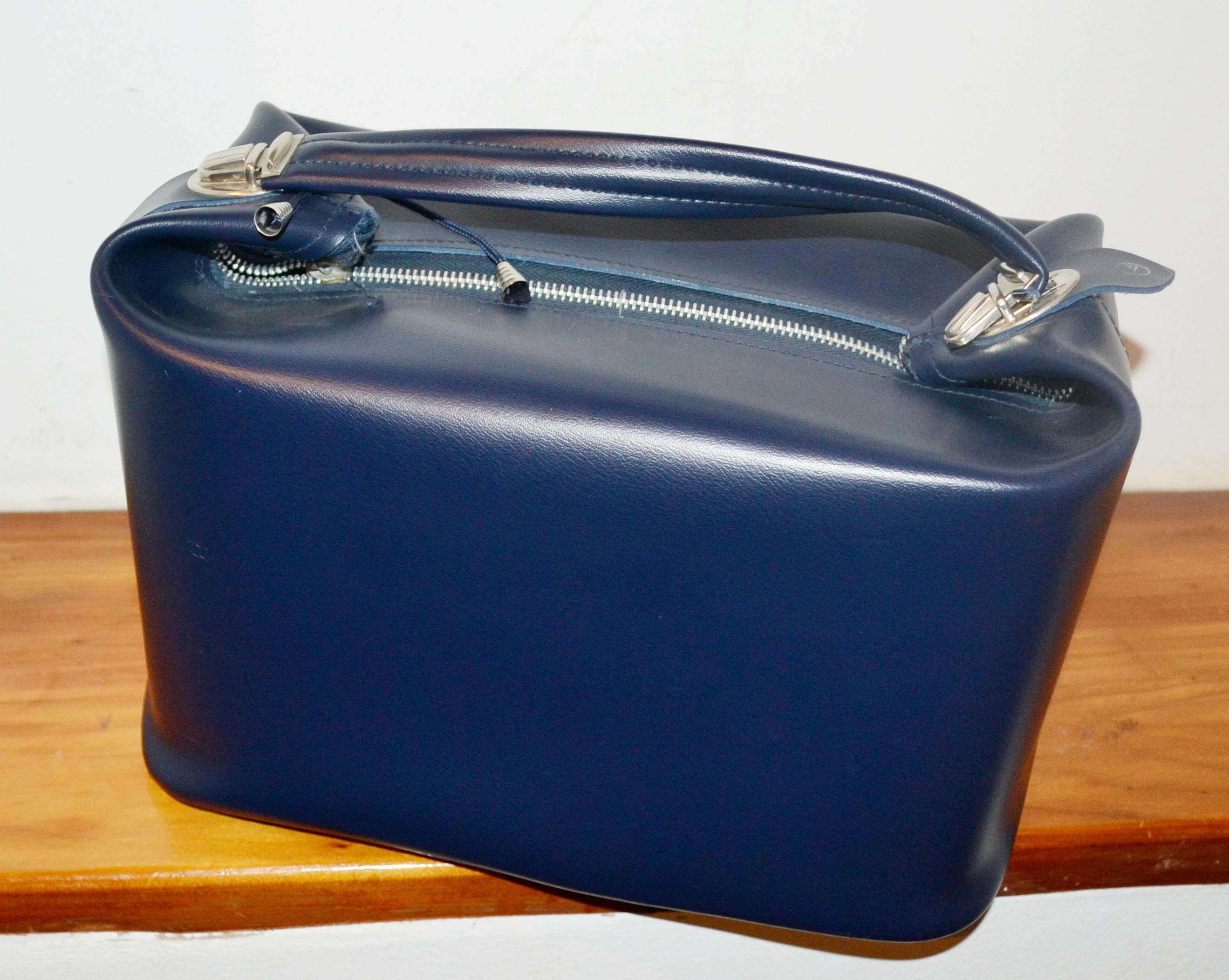 Lufthansa エアラインバッグ Lufthansa Airlines Toiletry Bag/makeup Case From the 1970s, Blue