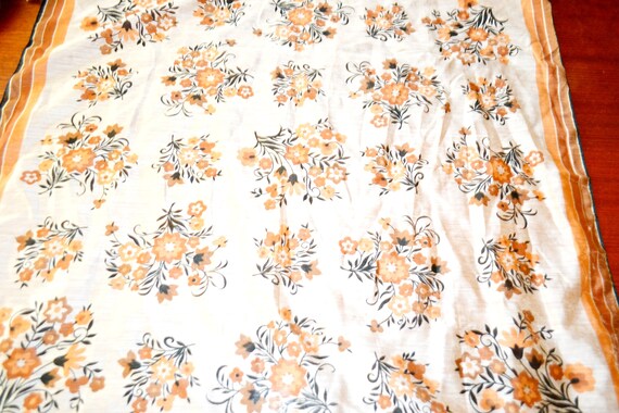 Vintage Cloth 70s Orange /White Vintage Clothing … - image 2