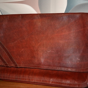 Vintage BALLY Leder Handtasche bordeaux 70er Jahre