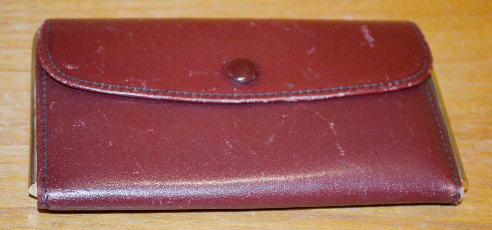 Vintage Small Wallet Red 50s Vintage Clothing Retro Mid Century Second Hand Wear