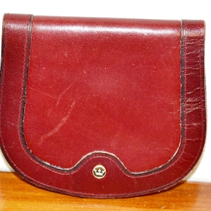 Preciosa cartera vintage pequeña roja de los años 70, ropa vintage retro de mediados de siglo, ropa de segunda mano