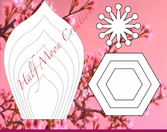PDF Paper Flower Template Diy Paper Flower PDF Printable | Etsy