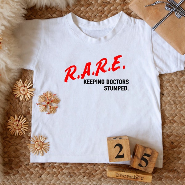 TODDLER Rare Disease T-Shirt | Rare: Keeping Doctors Stumped T-Shirt | Chronic Illness Apparel | Grace & Brace