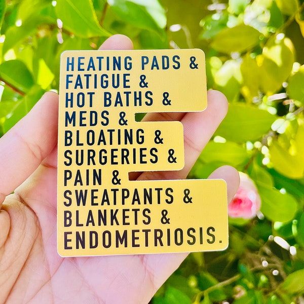 Endometriosis Awareness Sticker | Endo Essentials Sticker | Endo Sticker | Chronic Illness Sticker | Grace & Brace