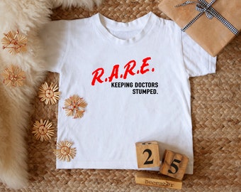 TODDLER Rare Disease T-Shirt | Rare: Keeping Doctors Stumped T-Shirt | Chronic Illness Apparel | Grace & Brace