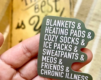 spoonie bumper stickers Disability My Spoons are in the dishwasher Vinyl Sticker Chronic illness invisible illness laptop decal