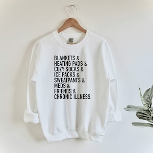 Chronic Illness Ampersand Unisex Sweatshirt | Chronic Illness Essentials Sweatshirt | Chronic Illness Apparel | Grace & Brace