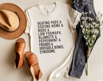 IBS Ampersand Unisex T-Shirt | Irritable Bowel Syndrome Essentials T-Shirt | IBS Awareness | Chronic Illness Apparel | Grace & Brace
