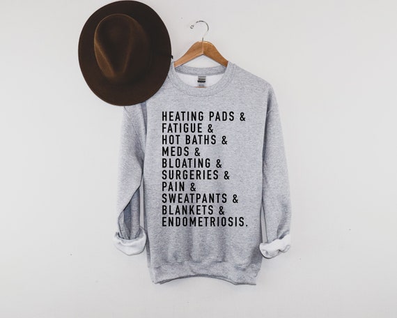 Endometriosis Ampersand Unisex Sweatshirt | Endometriosis Essentials Sweatshirt | Chronic Illness Apparel | Grace & Brace