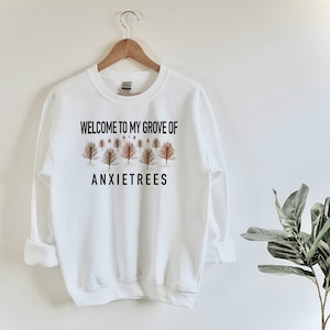Anxietree Unisex Crewneck Sweatshirt | Anxiety Sweatshirt | Chronic Illness Apparel | Grace & Brace