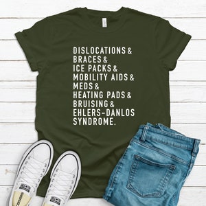 Ehlers-Danlos Syndrome Ampersand Unisex T-Shirt | EDS Essentials Shirt | Chronic Illness Apparel | Grace & Brace