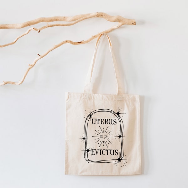 Hysterectomy Cotton Tote Bag | Hysterectomy Surgery Gift | Chronic Illness Accessories | Grace & Brace