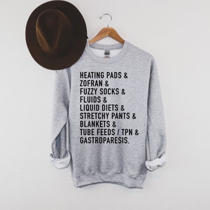 Gastroparesis Ampersand Unisex Sweatshirt | Gastroparesis Essentials Sweatshirt | Chronic Illness Apparel | Grace & Brace