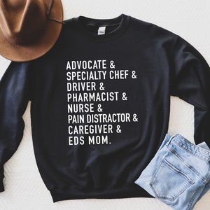 EDS Mom Ampersand Unisex Sweatshirt | EDS Mother Sweatshirt | Chronic Illness Mom Apparel | Chronic Illness Apparel | Grace & Brace