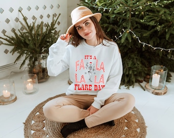 Holiday Flare Day Sweatshirt | Its A Fa La La La Flare Day Sweatshirt | Christmas flare day | Chronic Illness Apparel | Grace & Brace