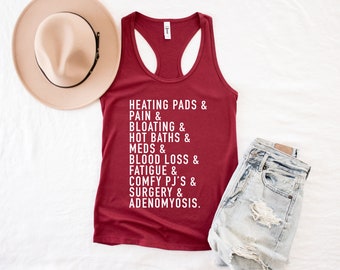 Adenomyosis Ampersand Women's Tank Top | Adenomyosis Awareness Tank | Adenomyosis Essentials Tank | Chronic Illness Apparel | Grace & Brace