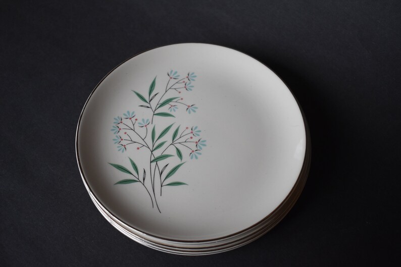 Mi Century Modern Dessert Plates Etsy