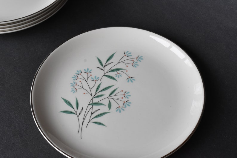 Mi Century Modern Dessert Plates Etsy