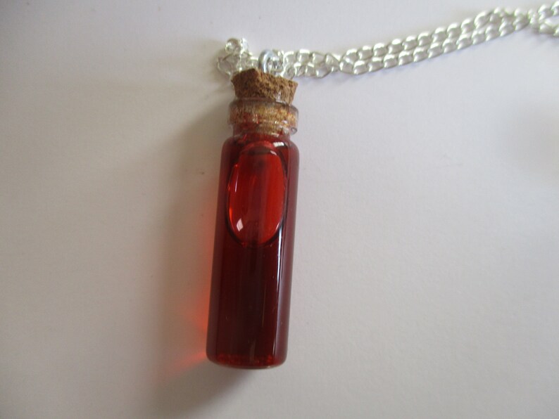 Gothic Blood Vial Pendant