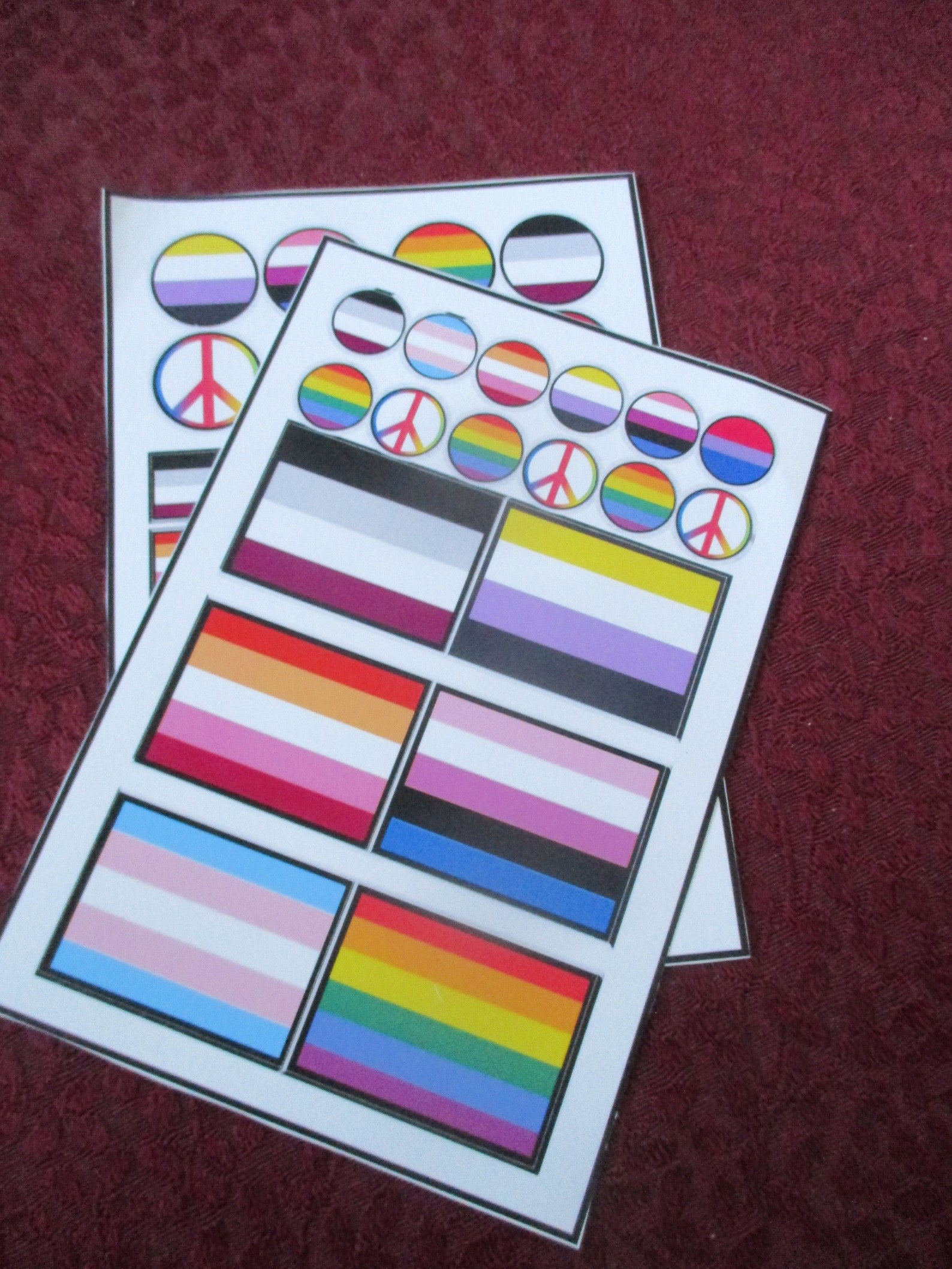 Pronoun LGBT Trans Genderfluid Nonbinary Asexual Pride flag Etsy