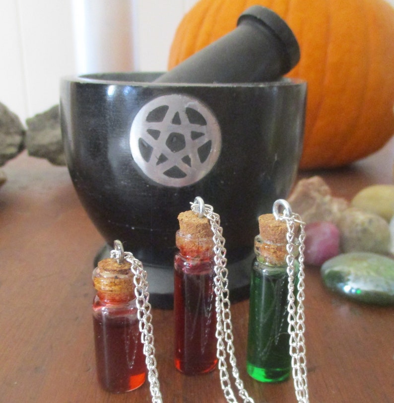 Gothic Blood Vial Pendant