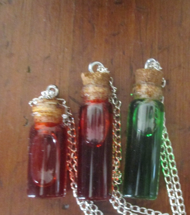 Gothic Blood Vial Pendant