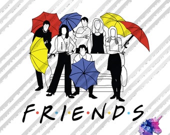 Friends Umbrella Svg Etsy