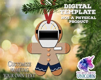 Welder Occupation Gingerbread Cookie Christmas Sublimation Ornament Design - Digital Download