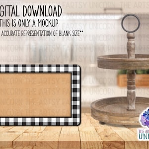 FILE DIGITALI: Sfondo in carta kraft arancione/scozzese Buffalo, cornice 4x6, vassoio a più livelli, decorazione o accessorio stagionale, disegno vuoto per sublimazione
