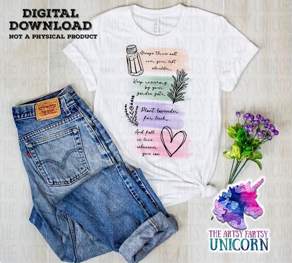 DIGITAL FILE: Practical Magic Quote - Watercolor T-shirt Sublimation Design -