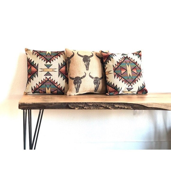 Santa Fe Pillow Cover Chevron Insert Not Included Etsy