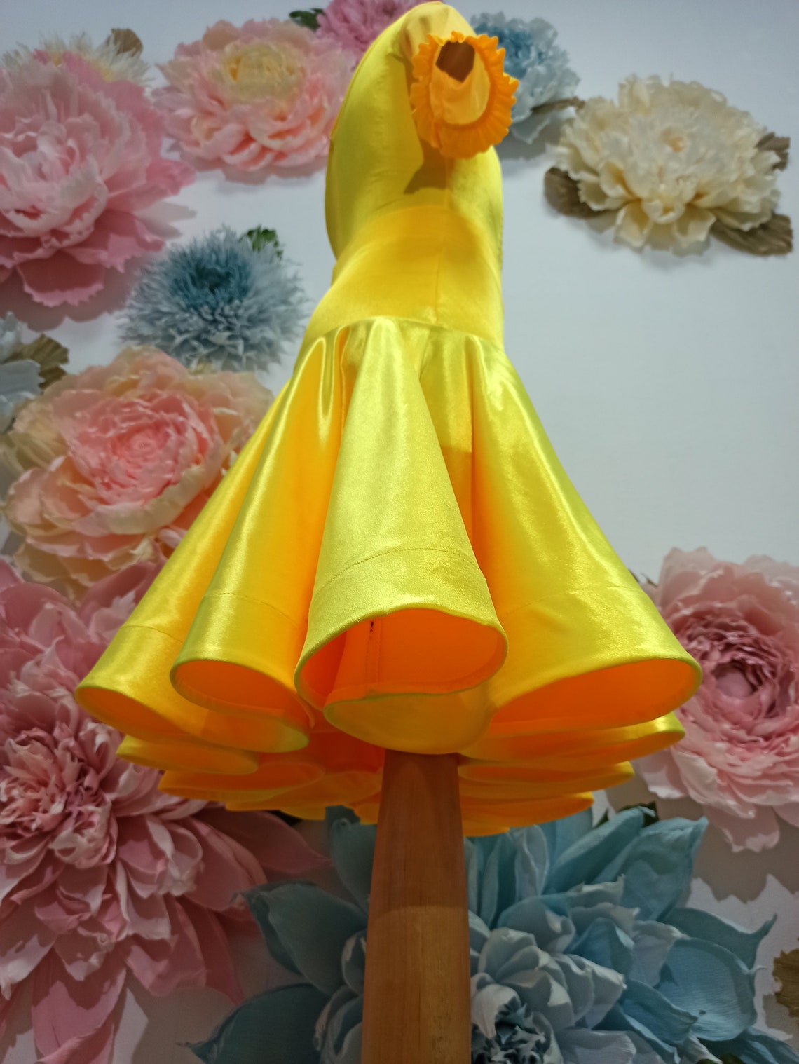 Yellow Ranked Ballroom Dance Dress / Basic Dance Dress / Dance - Etsy