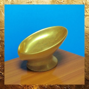 Soap Dish: Bright Gold - Self-Draining Bathroom Accessory - Soap Saver