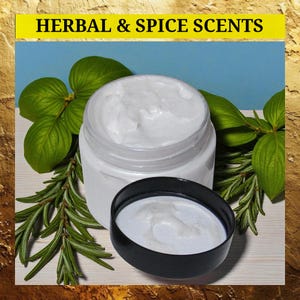 Facial Cream: Herbal Scent Choice - Natural Moisturizer Skin Hydration