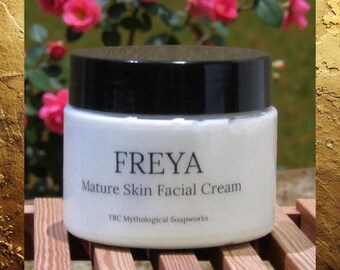 FREYA Rose Anti-Aging Facial Cream. Moisturizing, Firming, and Hydrating Mature Skin.