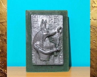 Egyptian Anubis Soap in Fern Forest Scent. Handmade Soap Bar. Men's Soap.