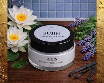 SUIJIN Waterlily & Herbs Scented Night Cream. Moisturizing, Hydrating, and Tightening Facial Cream.